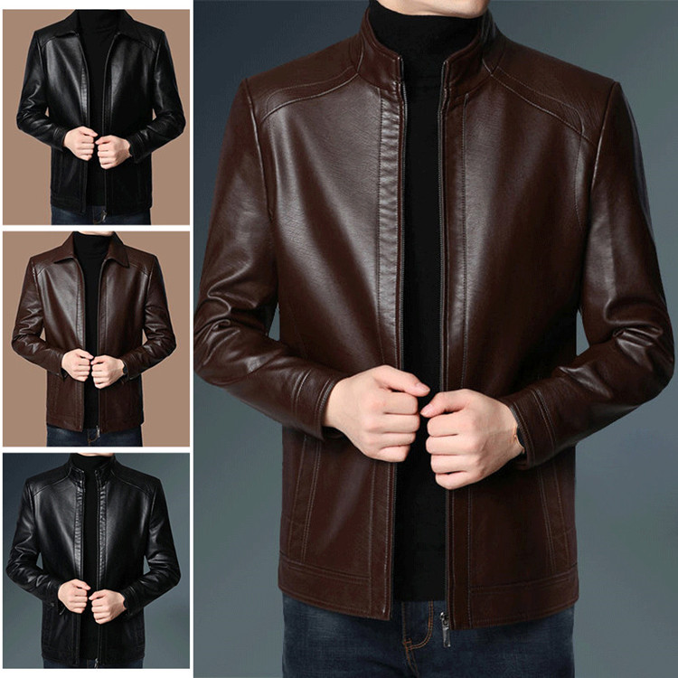 男士真皮皮衣