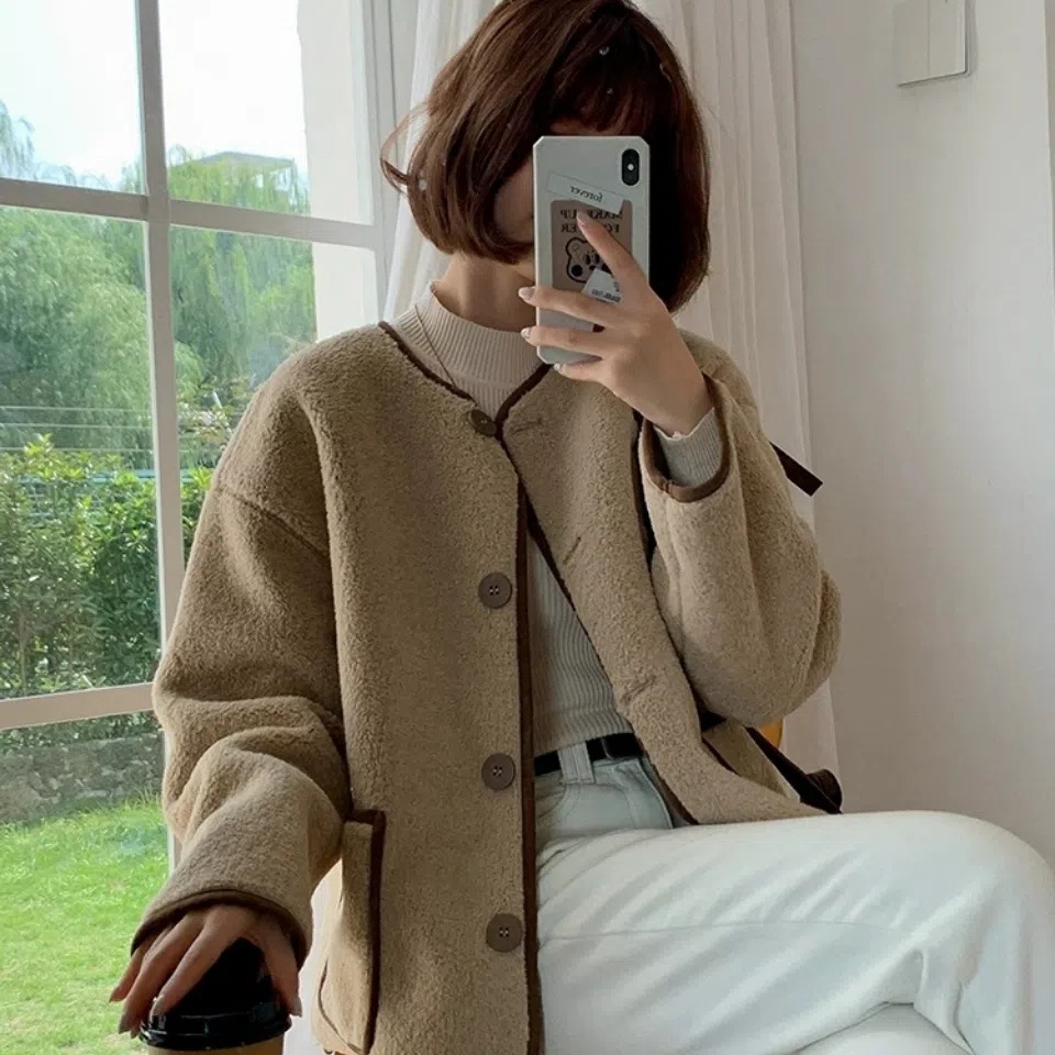 小香風羊羔毛外套