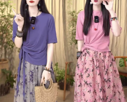 五分半身裙套裝