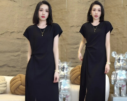 法式綁帶連衣裙