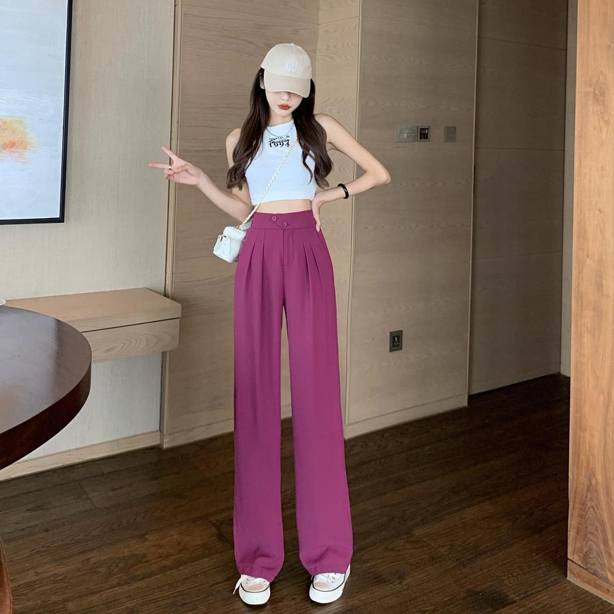 闊腿直筒西裝褲