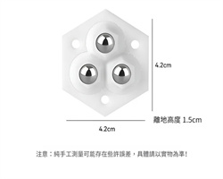 三滾珠式萬向輪