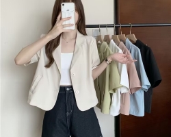 短袖西裝小外套