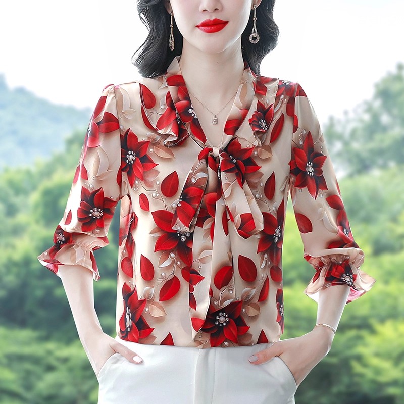 真絲涼感氣質襯衫