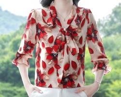 真絲涼感氣質襯衫