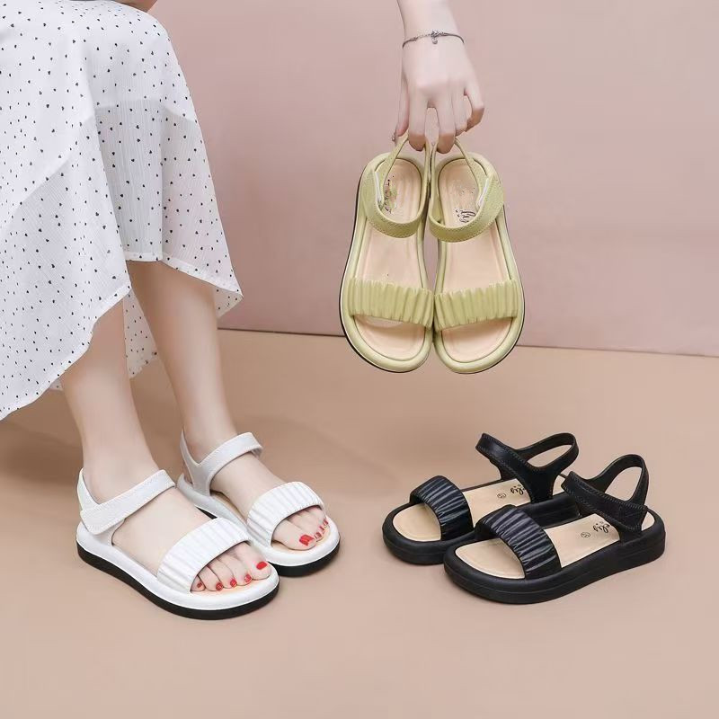 魔術貼百搭涼鞋