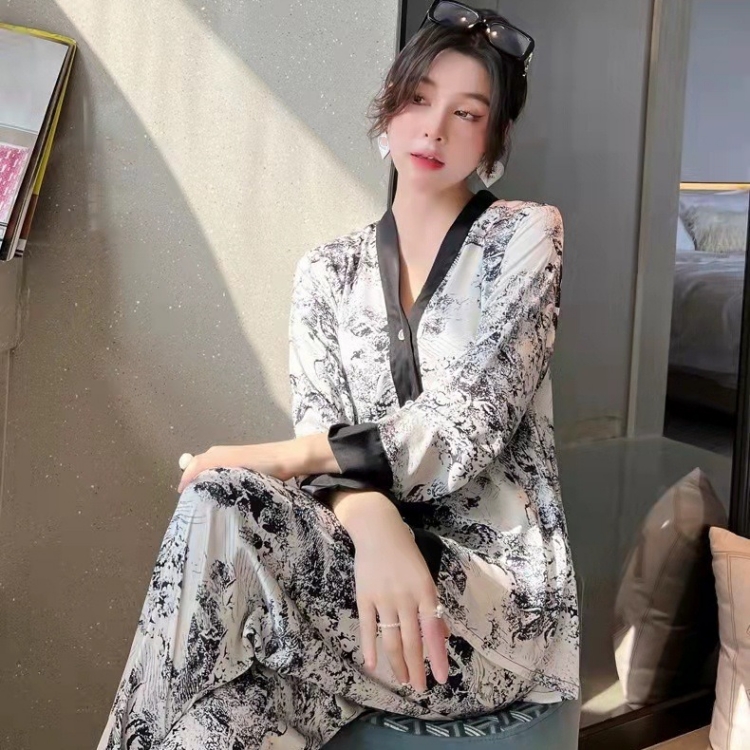 冰絲睡衣四件套