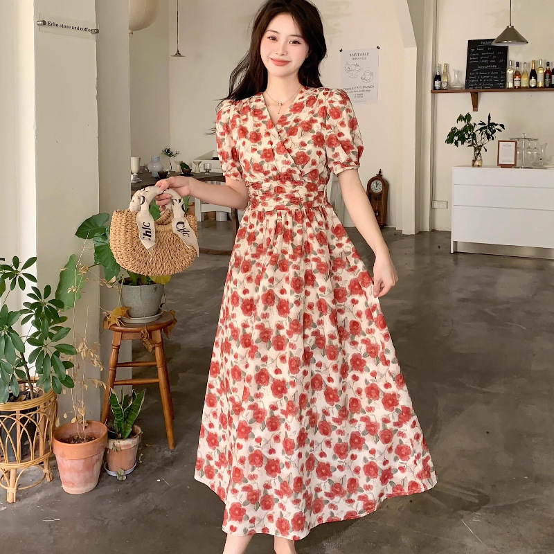 法式大碼印花裙