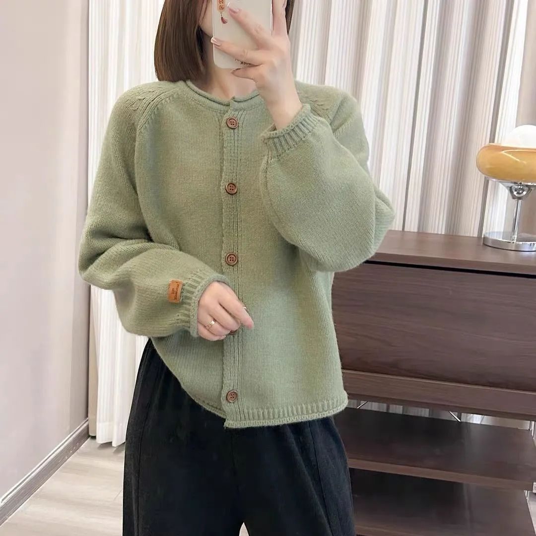 韓版捲邊針織衫