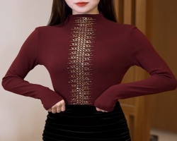 閃鑽修身打底衫