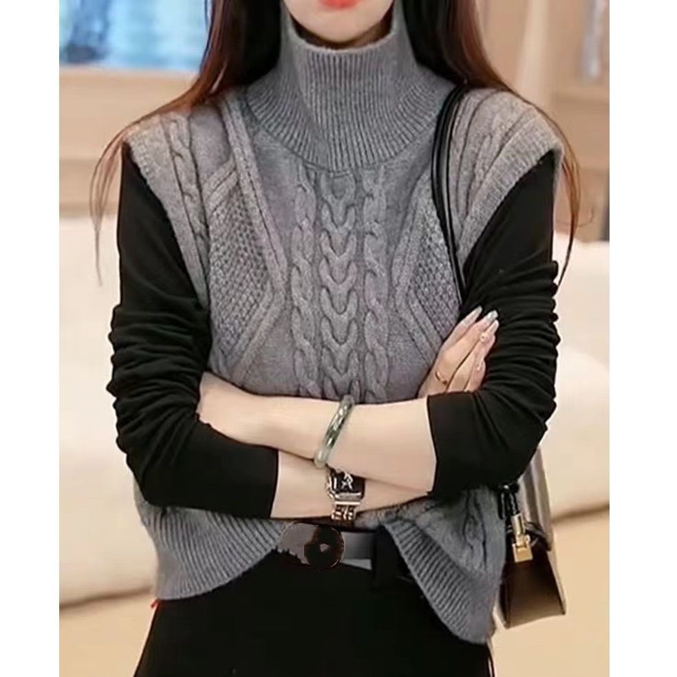 雙面穿針織馬甲